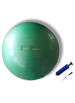  Мяч гимнастический с насосом 55 см. зеленый