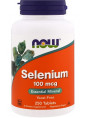 NOW Selenium 100 mcg. 250 таб.