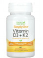 Super Nutrition Vitamin D3 + K2 60 капс.