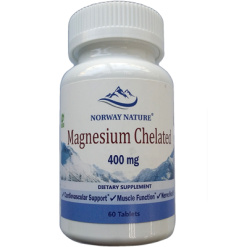 Norway Nature Magnesium Chelated 400 mg. 60 таб