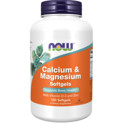 NOW Calcium & Magnesium +D3 120 гел.капс
