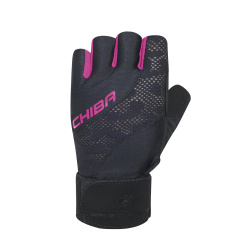 Перчатки женские Lady Wrist Pro 40911 (черный/розовый)
