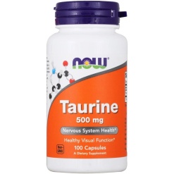 NOW Taurine 500 mg 100 капс