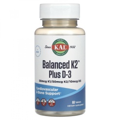 KAL Баланс K2 Plus D-3 60 таб