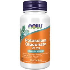 NOW Potassium Gluconate 99 mg 100 таб